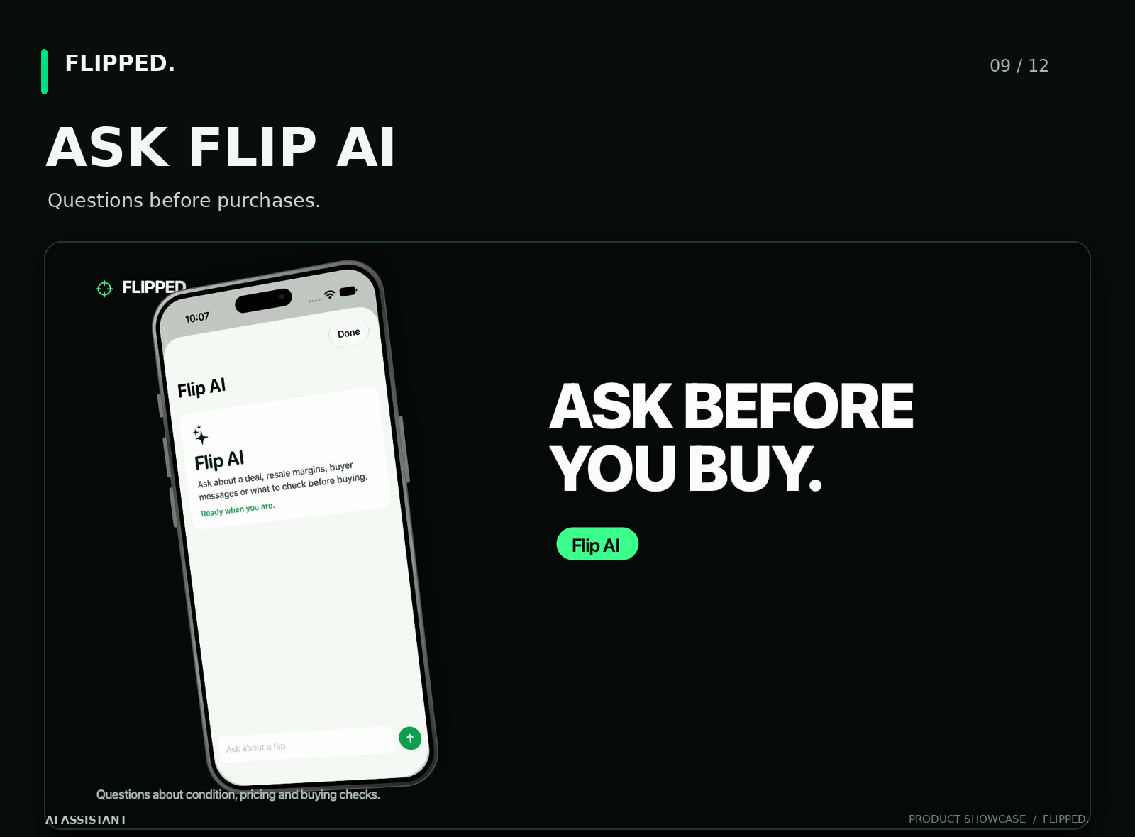 Flipped Ask Flip AI screen